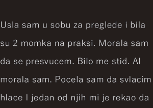 ISPOVEST – Otisla sam kod ginekologa I bilo me strah…
